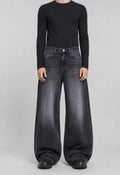 Faded Black Wide-Leg
