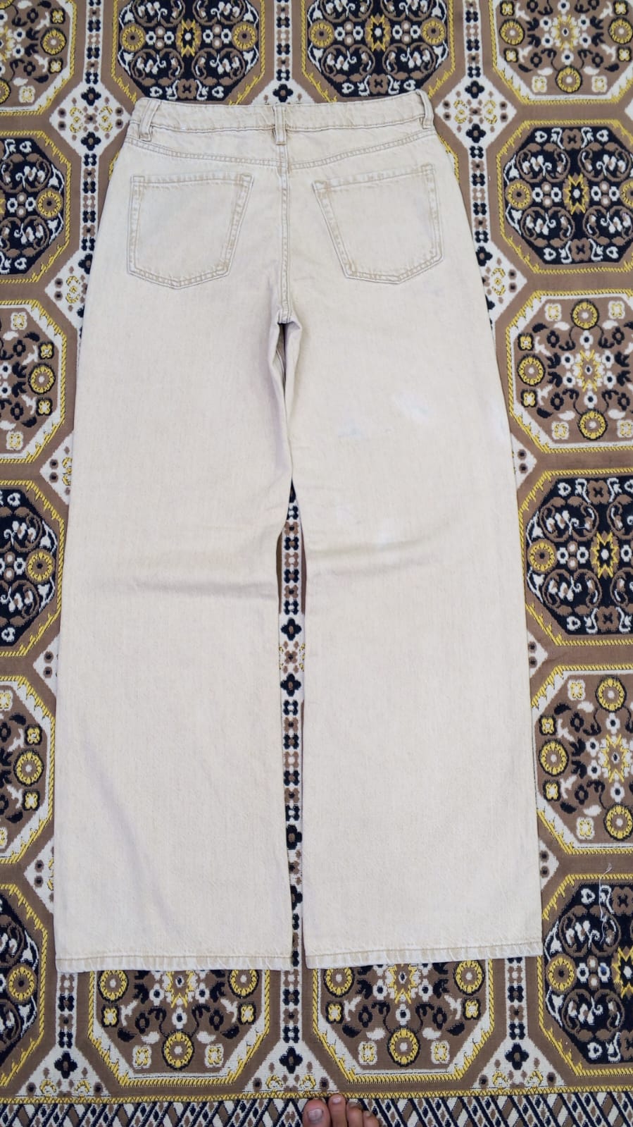 Beige Wide-Leg